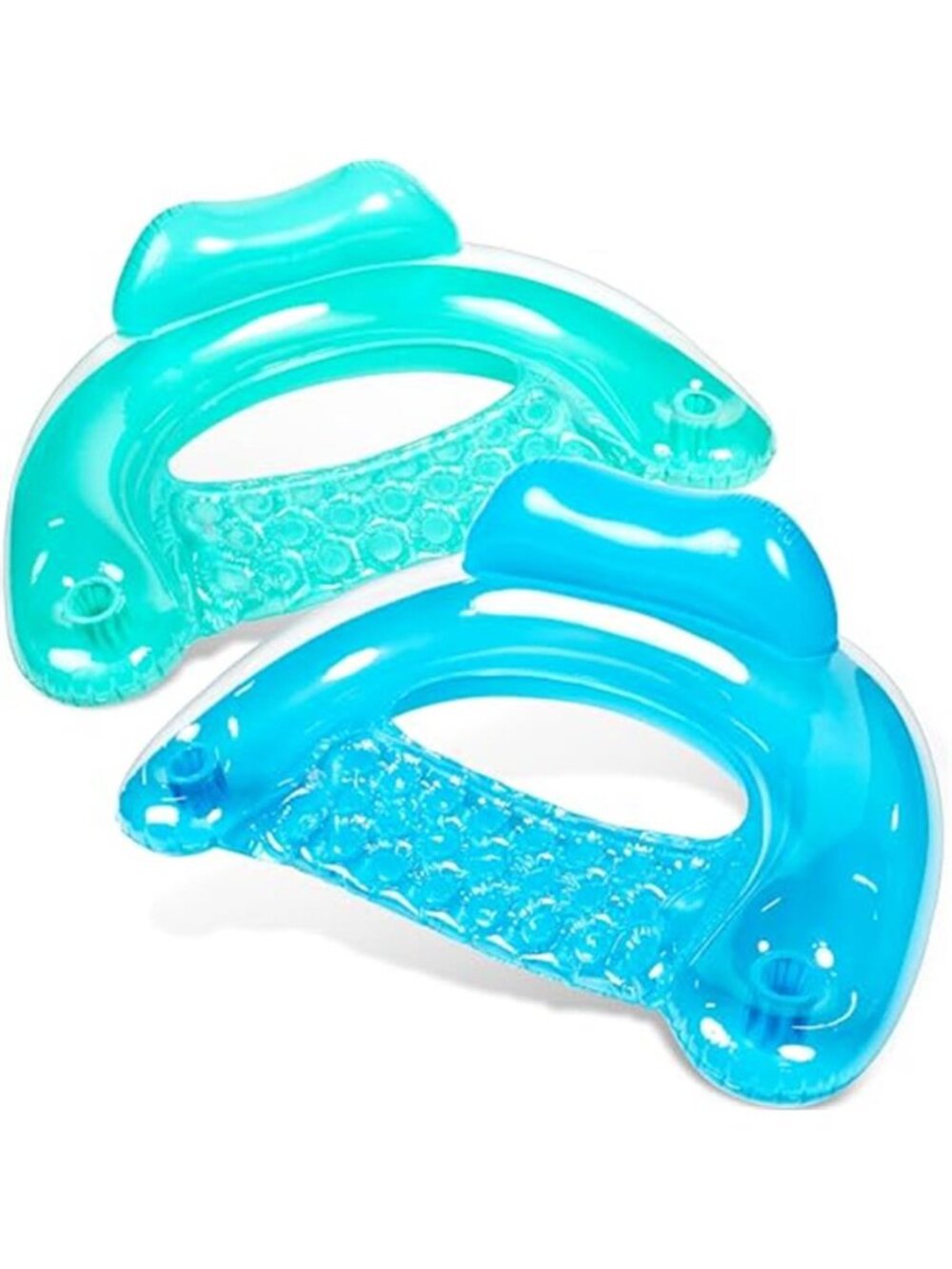 XL Inflatable Pool Float Chair Adult Lounge Seat Cup Holder Fabric Cover